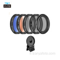 37MM CPL + fader ND + kit de filtre couleur pour téléphone portable